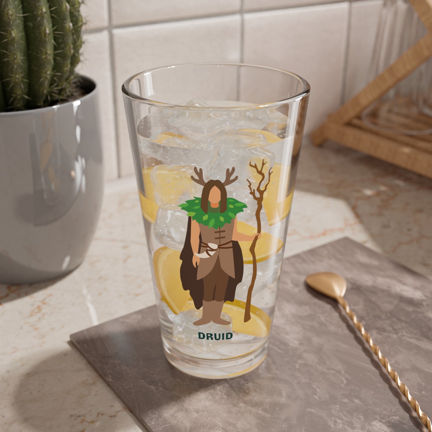 "Natureās Pour" DRUID Pint Glass