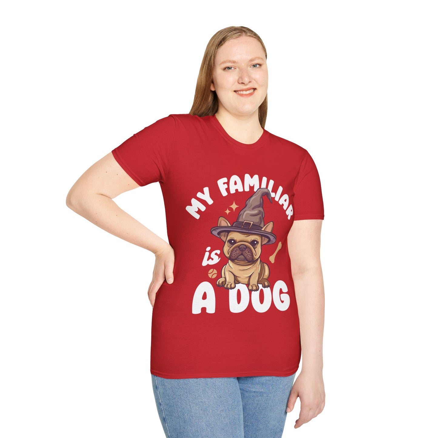 My Familiar is a Dog - Unisex Softstyle T-Shirt