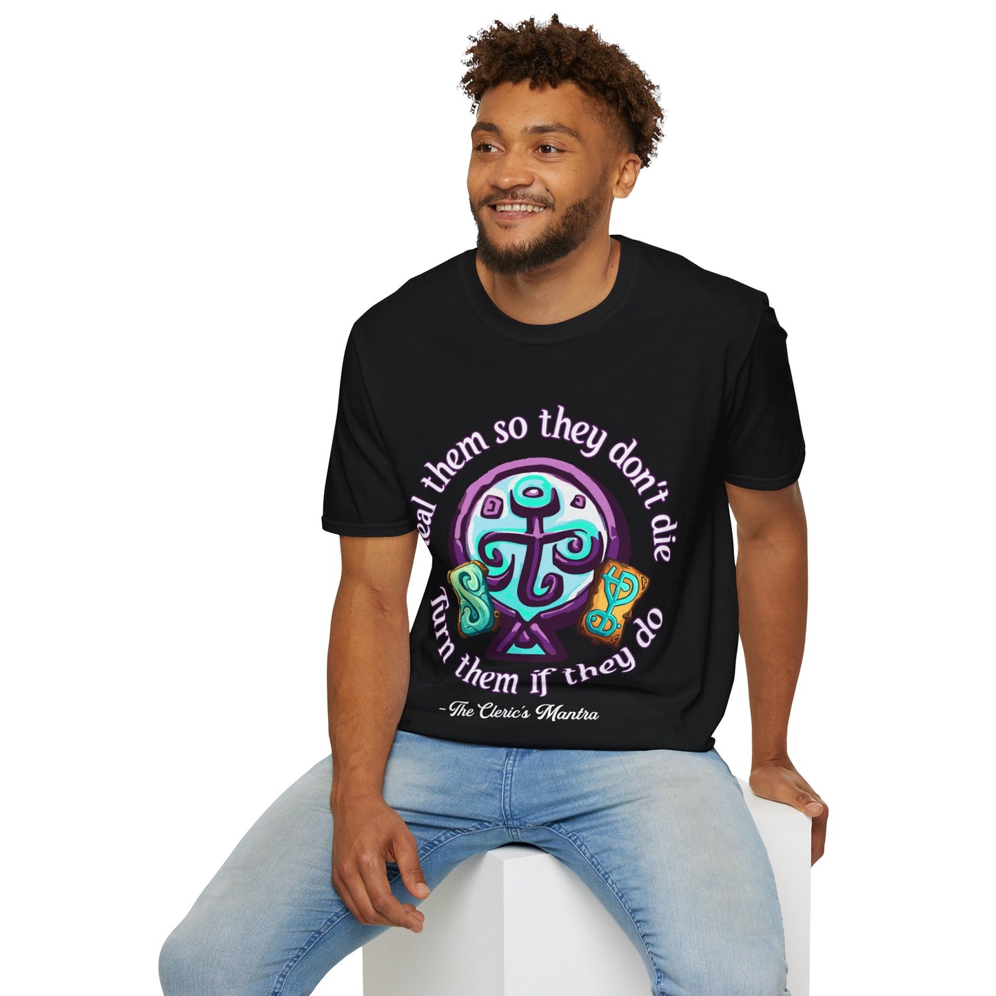 Cleric's Mantra - Softstyle T-Shirt for Men and Women
