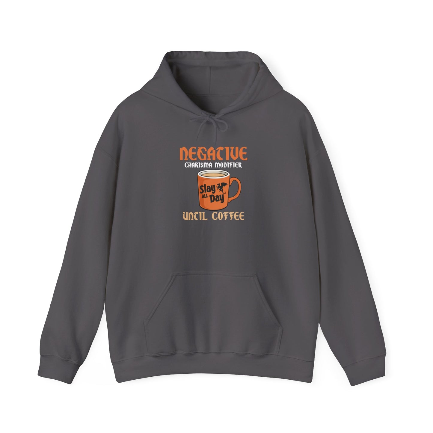 Negative Charisma Modifier Until Coffee - Heavy Blend™ Hooded Sweatshirt for Men and Women