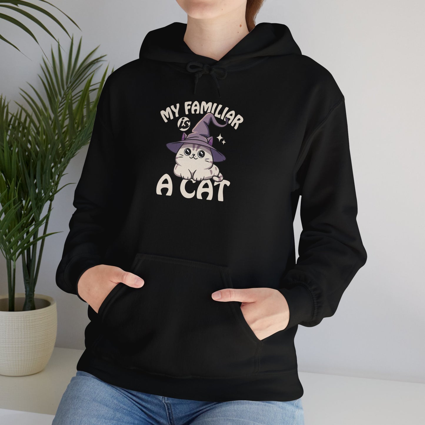 My Familiar is a Cat - Heavy Blend™ Hoodie for Men and Women