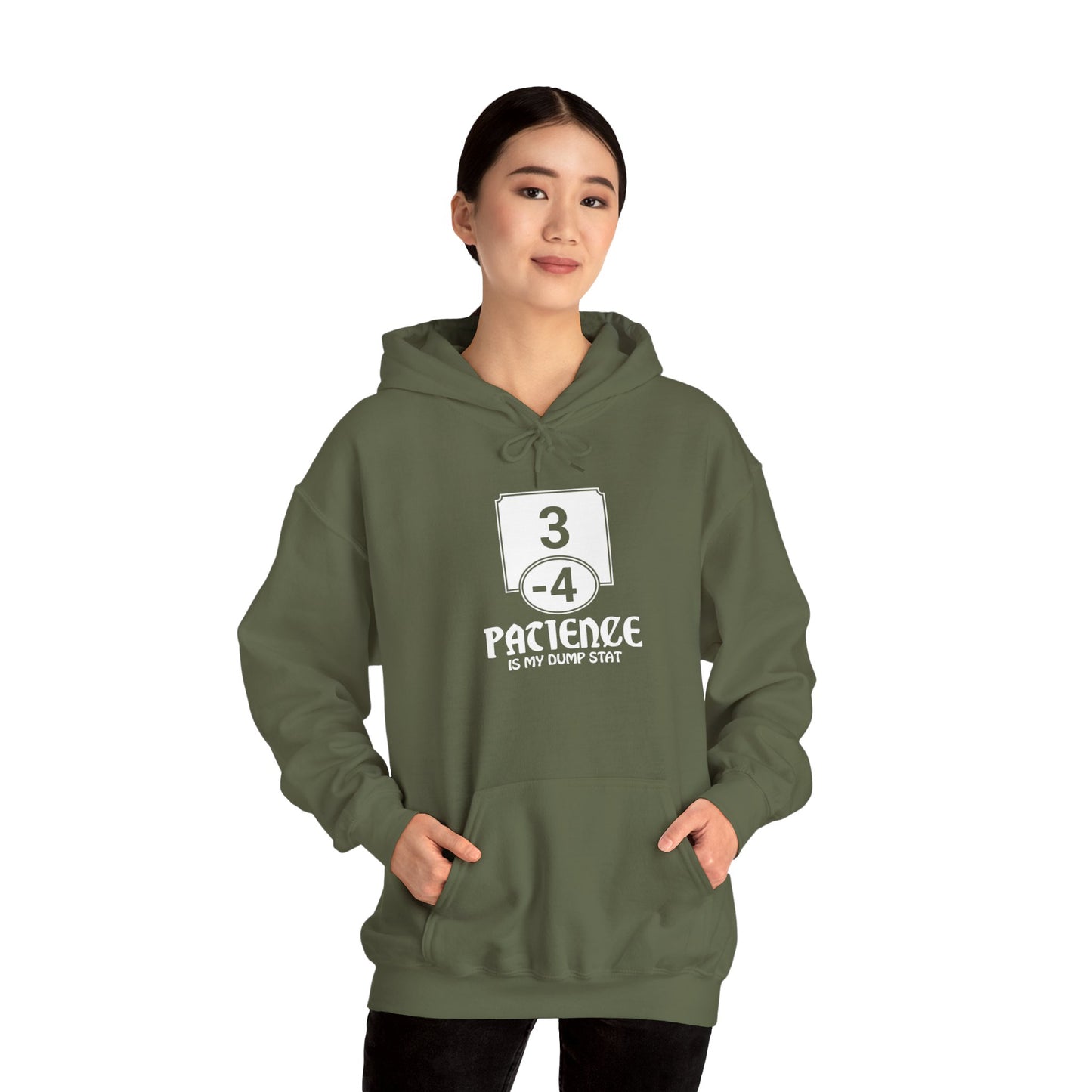 Patience is My Dump Stat - Heavy Blend™ Hoodie for Men and Women