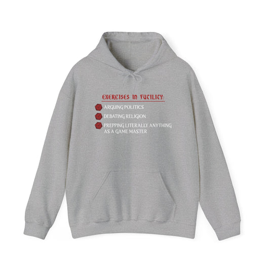 Exercises in Futility - Heavy Blend™ Hooded Sweatshirt for Men and Women Printify
