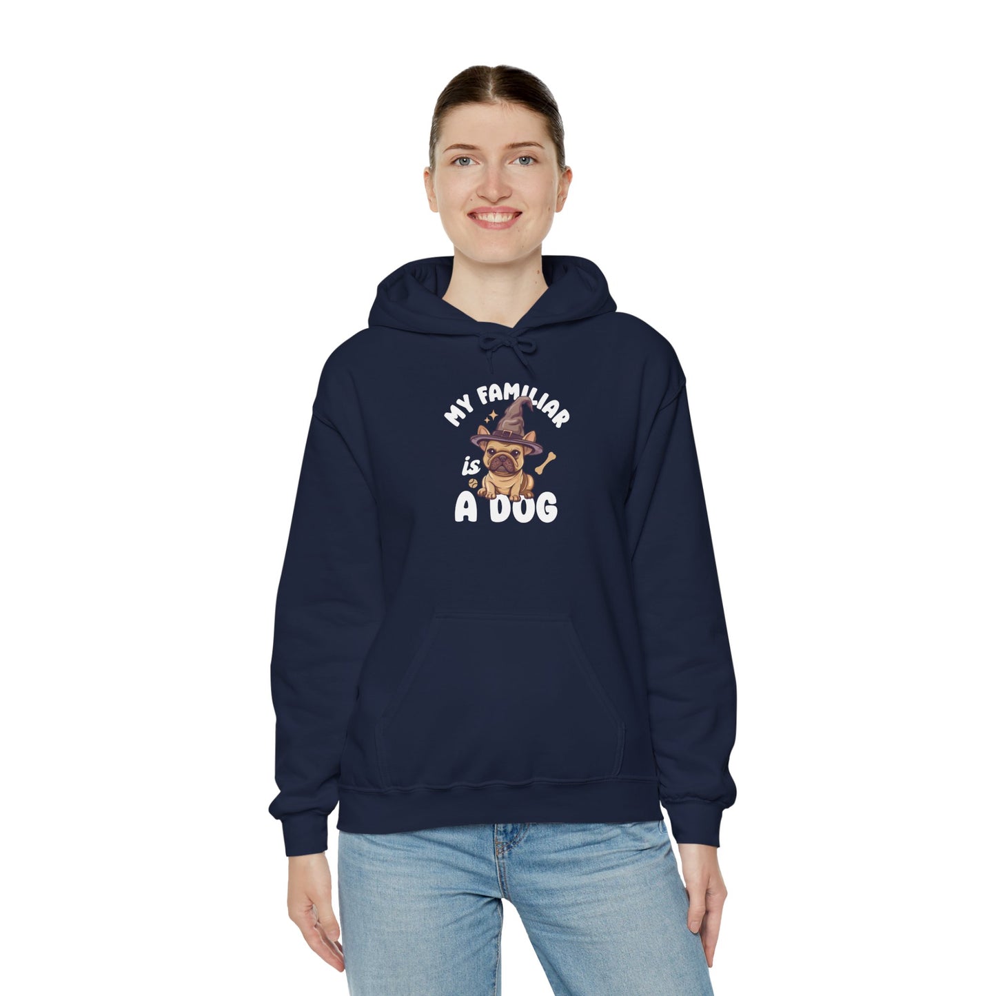 My Familiar is a Dog - Heavy Blend™ Hoodie for Men and Women