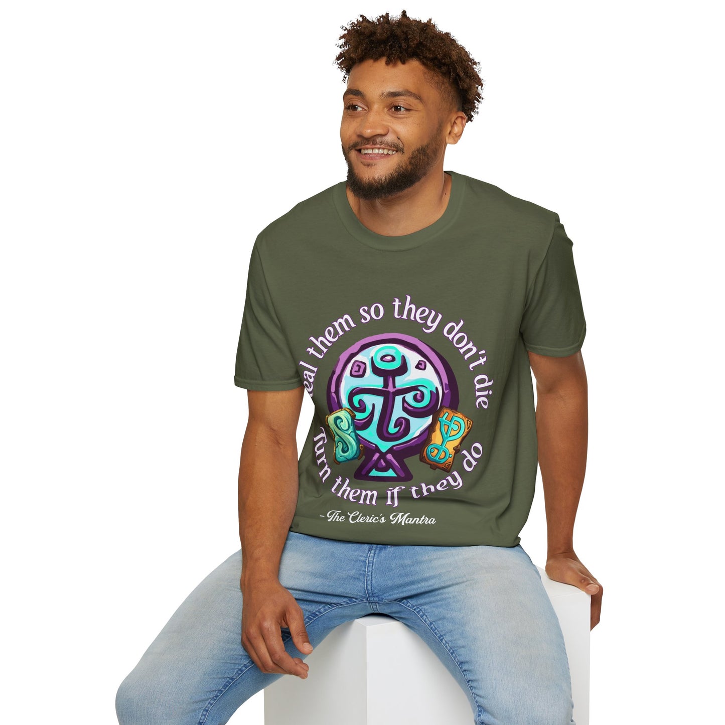 Cleric's Mantra - Softstyle T-Shirt for Men and Women