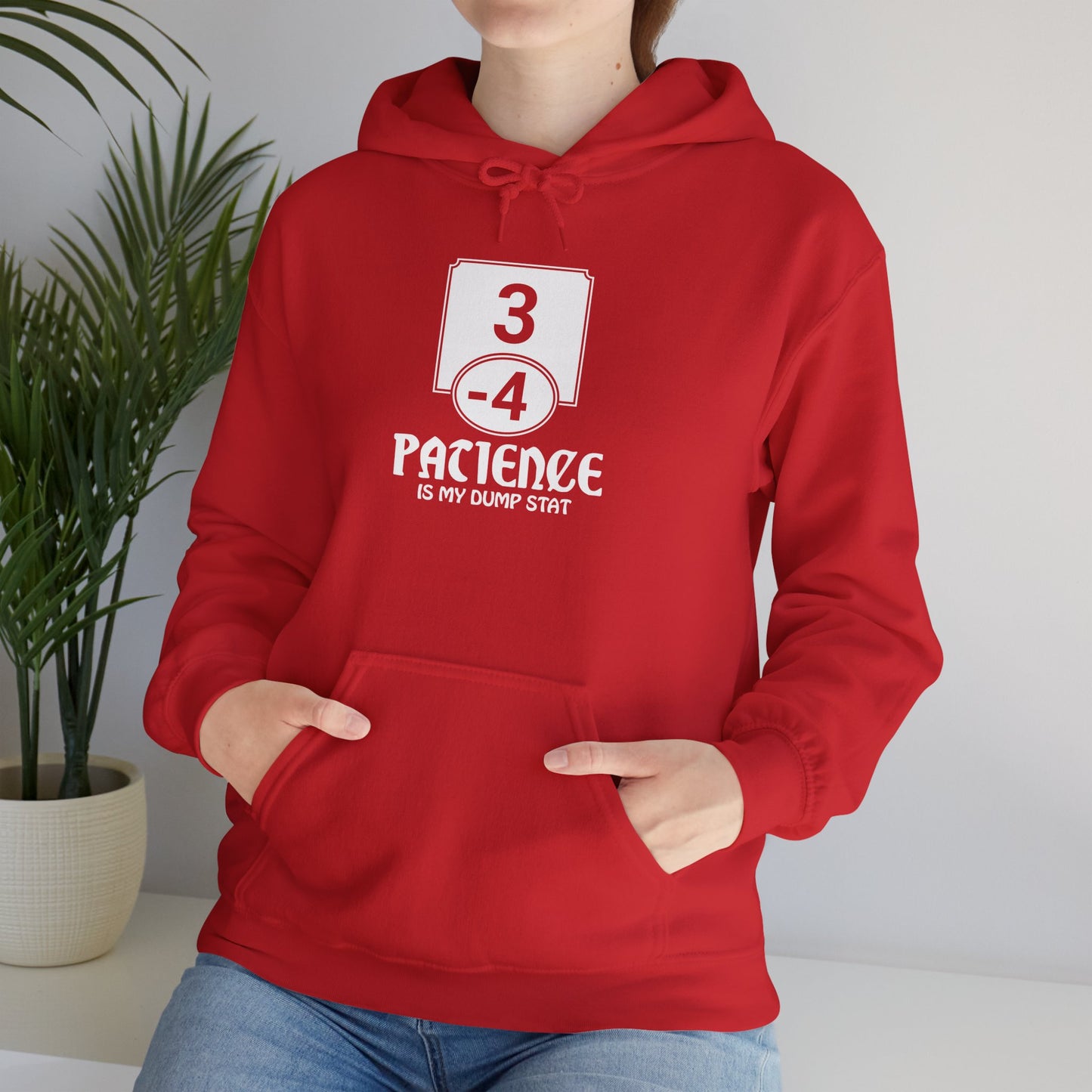 Patience is My Dump Stat - Heavy Blend™ Hoodie for Men and Women