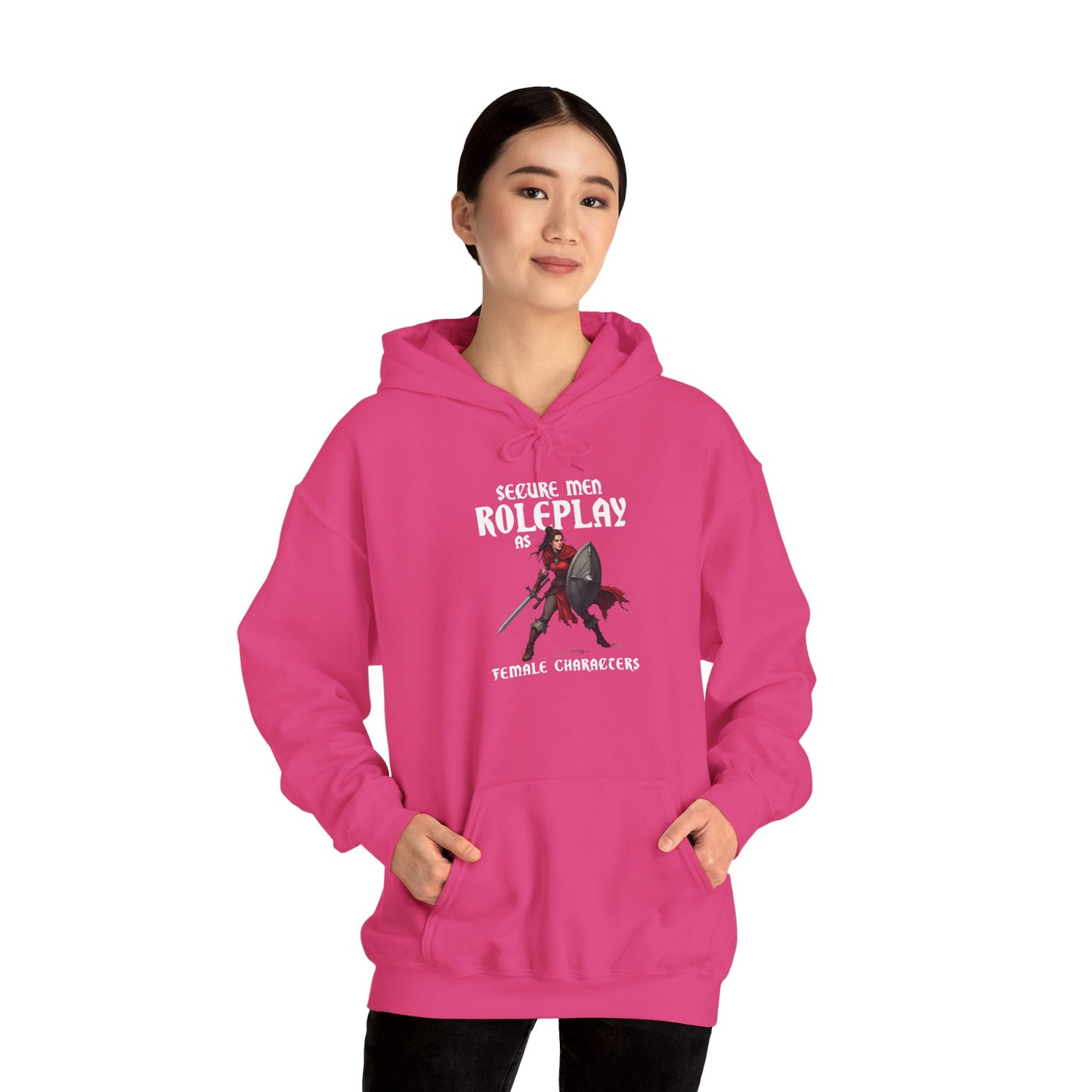 Secure Men Roleplay as Women - Heavy Blend™ Hooded Sweatshirt for Men and Women