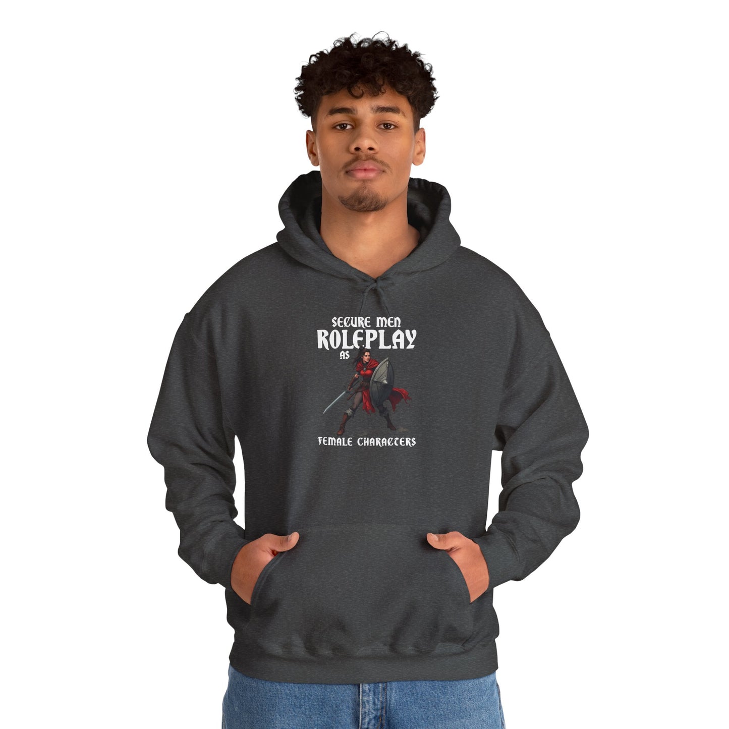 Secure Men Roleplay as Women - Heavy Blend™ Hooded Sweatshirt for Men and Women