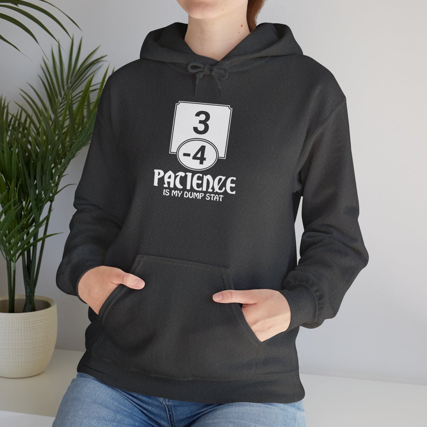 Patience is My Dump Stat - Heavy Blend™ Hoodie for Men and Women