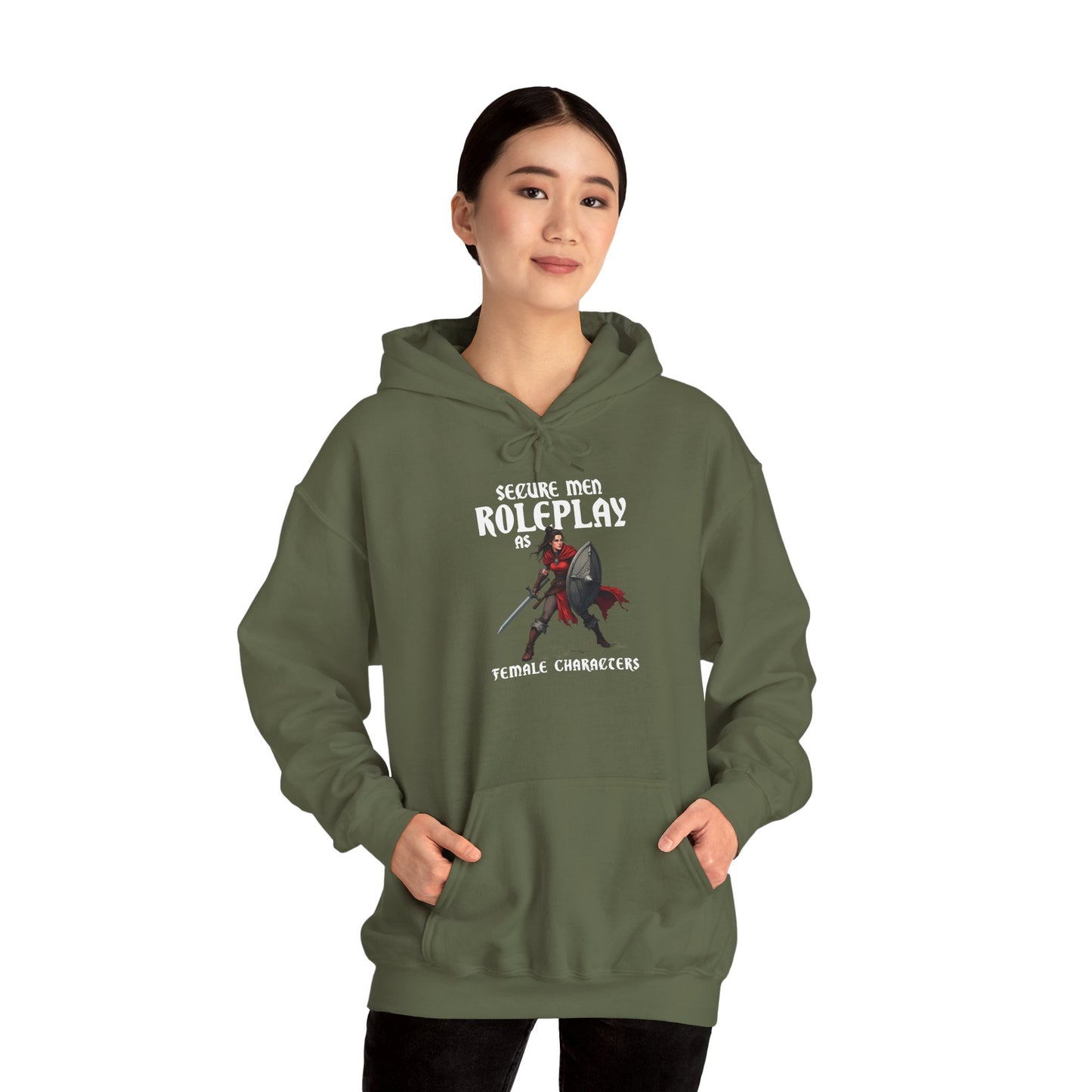 Secure Men Roleplay as Women - Heavy Blend™ Hooded Sweatshirt for Men and Women