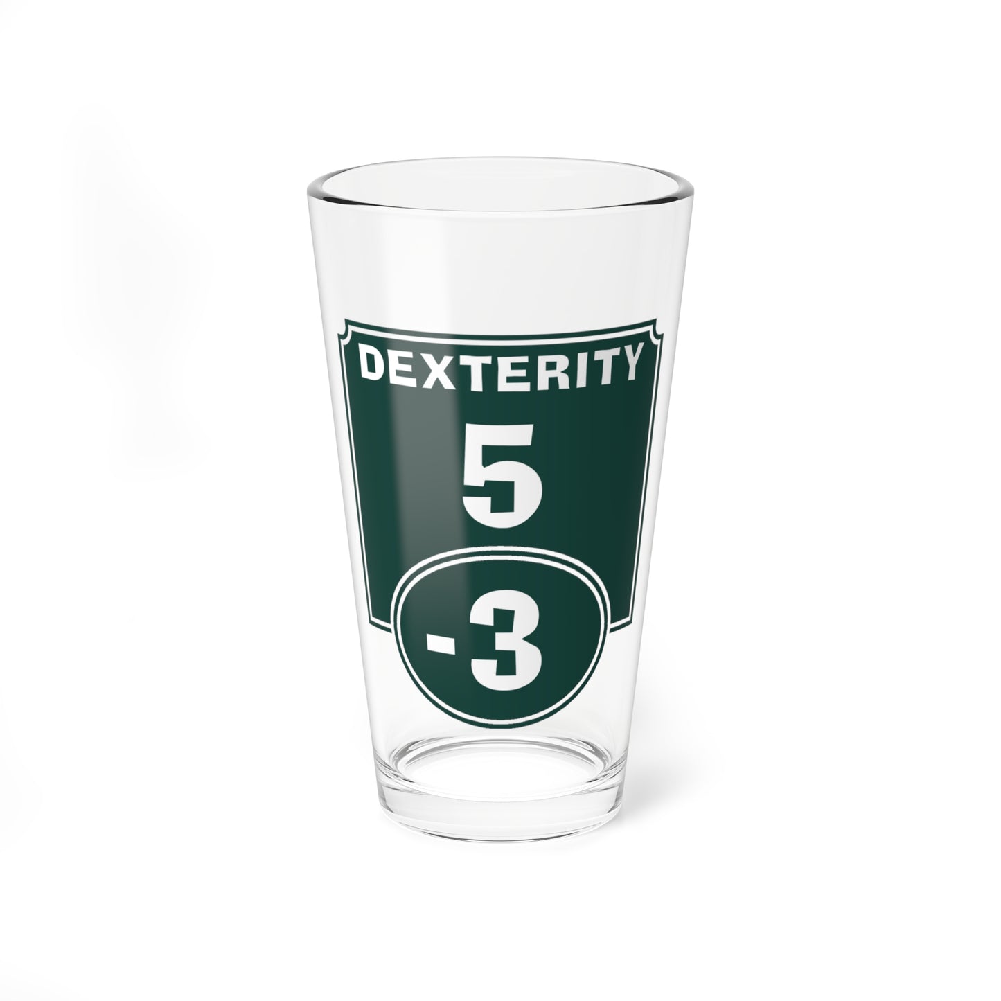 "Negative Dexterity Modifier" Pint Glass
