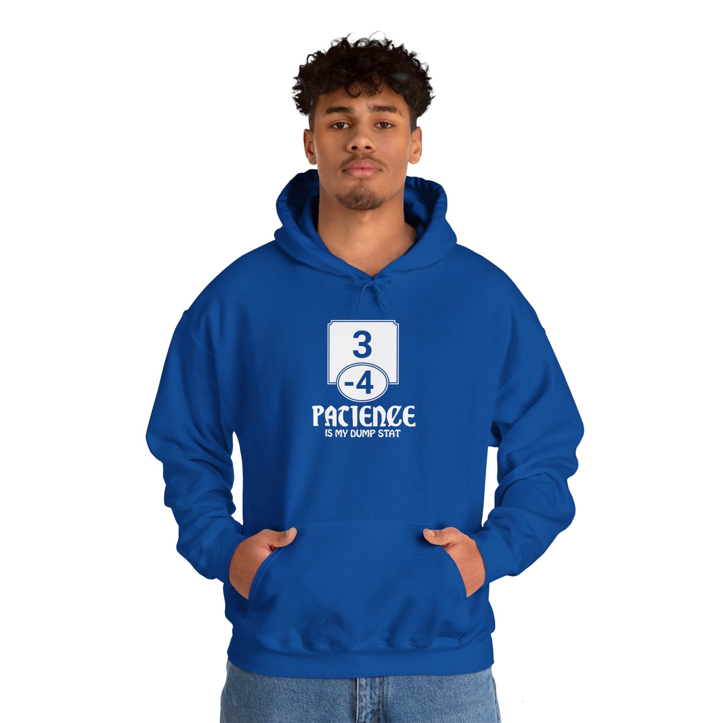 Patience is My Dump Stat - Heavy Blend™ Hoodie for Men and Women