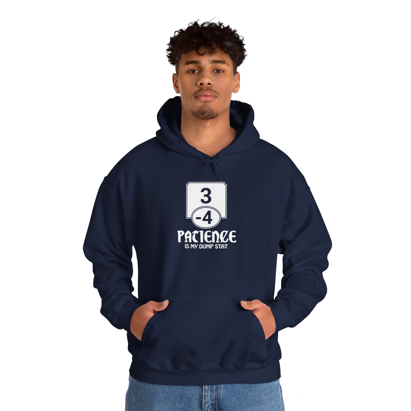 Patience is My Dump Stat - Heavy Blend™ Hoodie for Men and Women