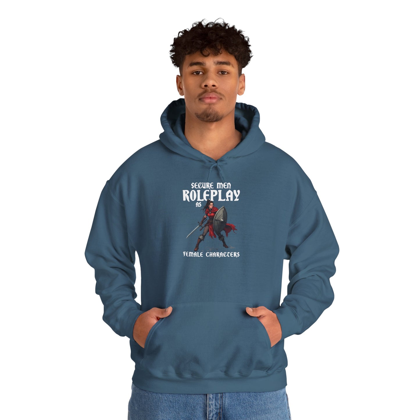 Secure Men Roleplay as Women - Heavy Blend™ Hooded Sweatshirt for Men and Women