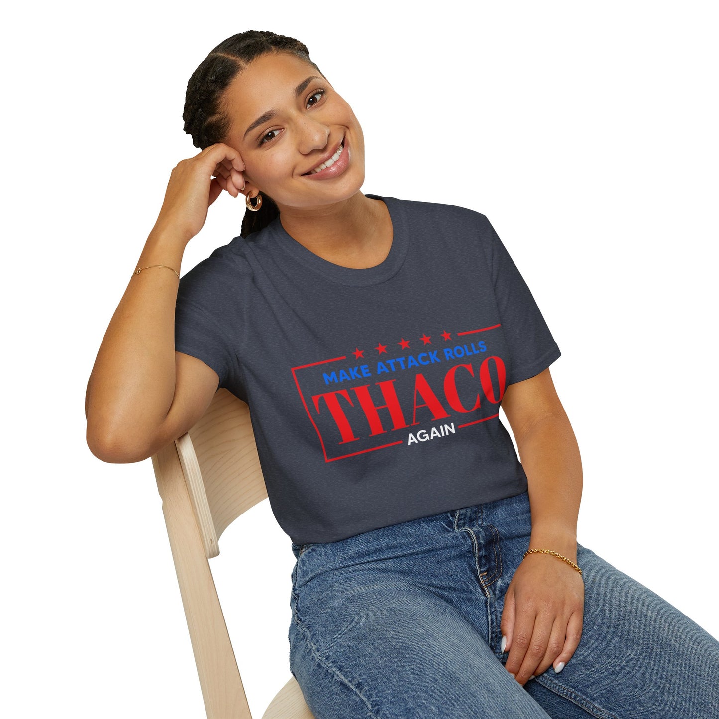 Make Attack Rolls THAC0 Again - Unisex Softstyle T-Shirt