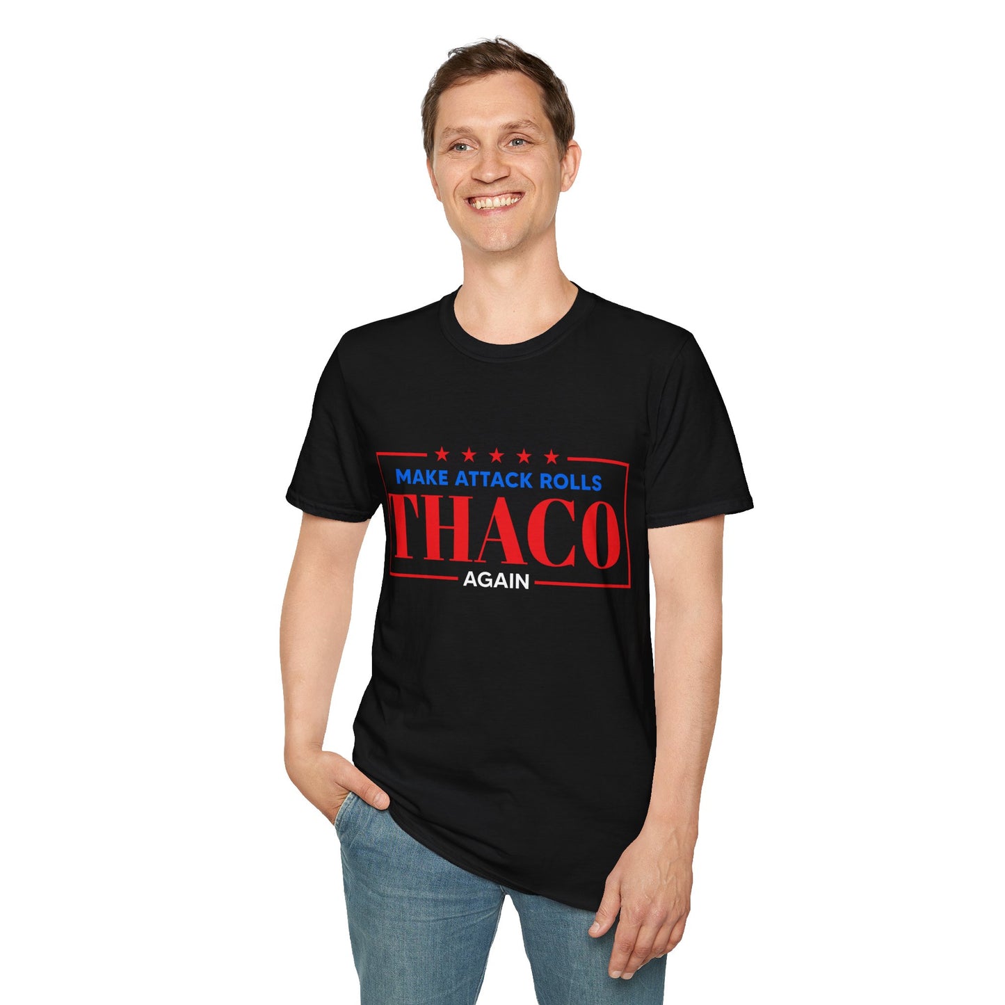 Make Attack Rolls THAC0 Again - Unisex Softstyle T-Shirt
