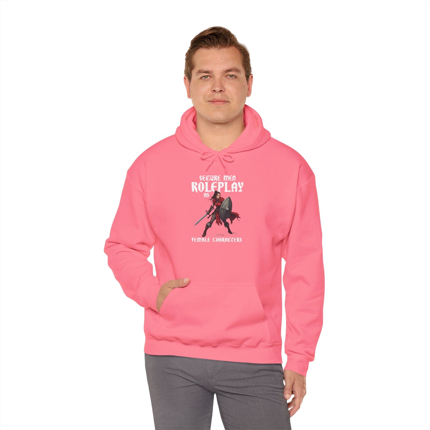 Secure Men Roleplay as Women - Heavy Blend™ Hooded Sweatshirt for Men and Women