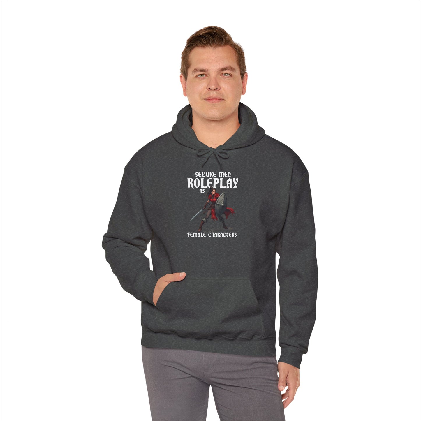 Secure Men Roleplay as Women - Heavy Blend™ Hooded Sweatshirt for Men and Women