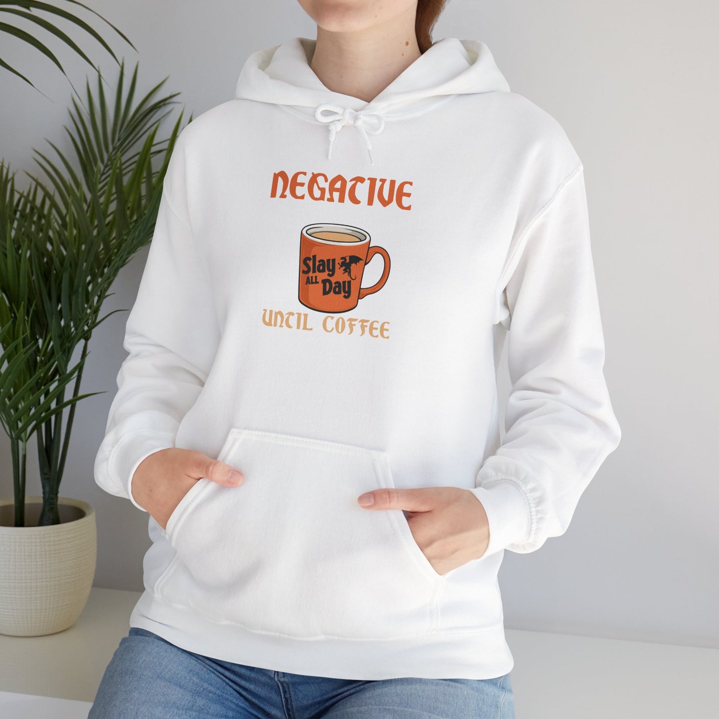 Negative Charisma Modifier Until Coffee - Heavy Blend™ Hooded Sweatshirt for Men and Women