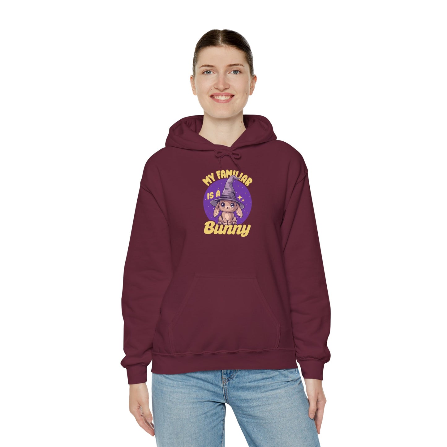 My Familiar is a Bunny - Heavy Blend™ Hoodie for Men and Women
