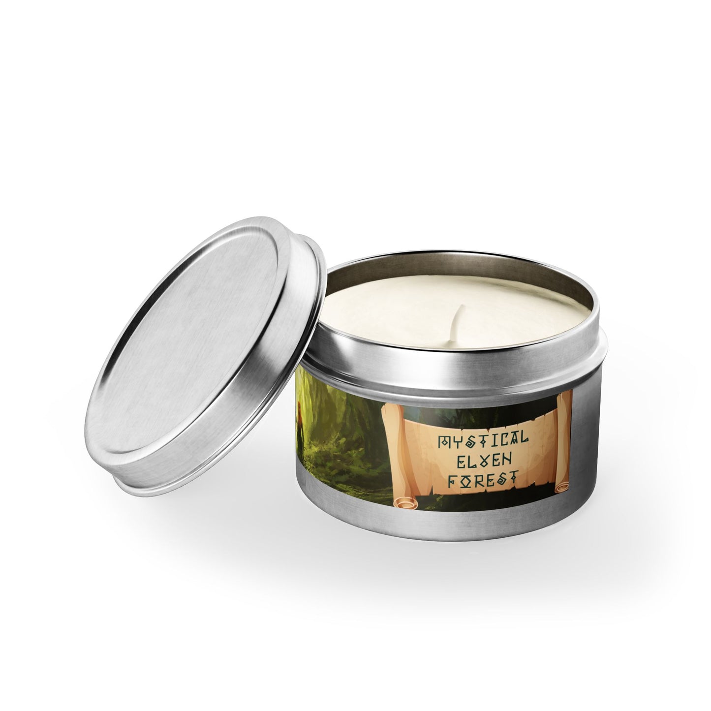 Mystical Elven Forest Enchanted Tin Candle