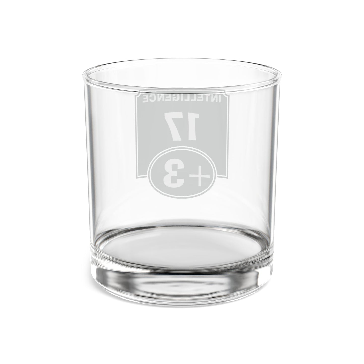 "Positive Intelligence Modifier" Rocks Glass