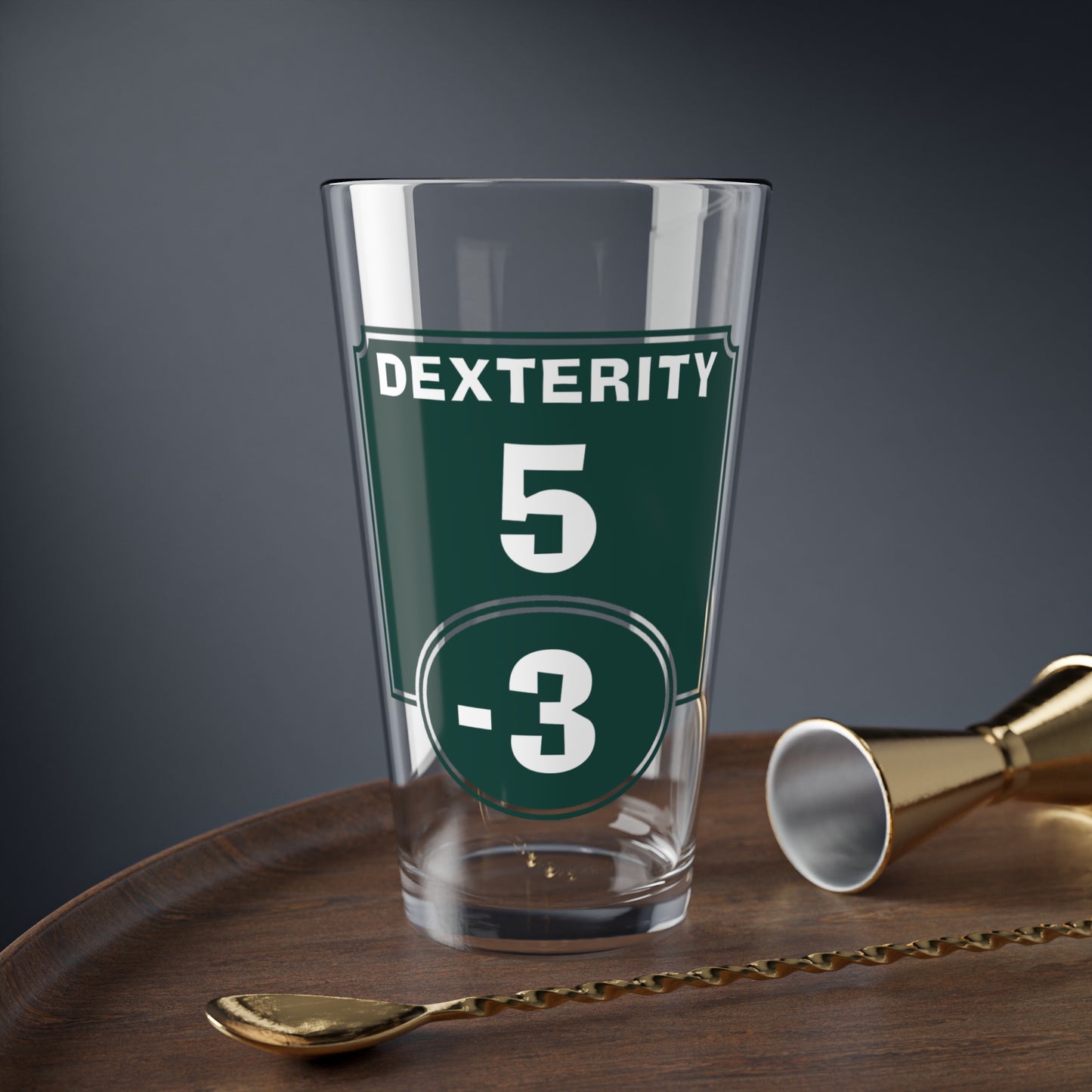 Dungeons & Drafts: The Stat Modifier Pint Glass Set