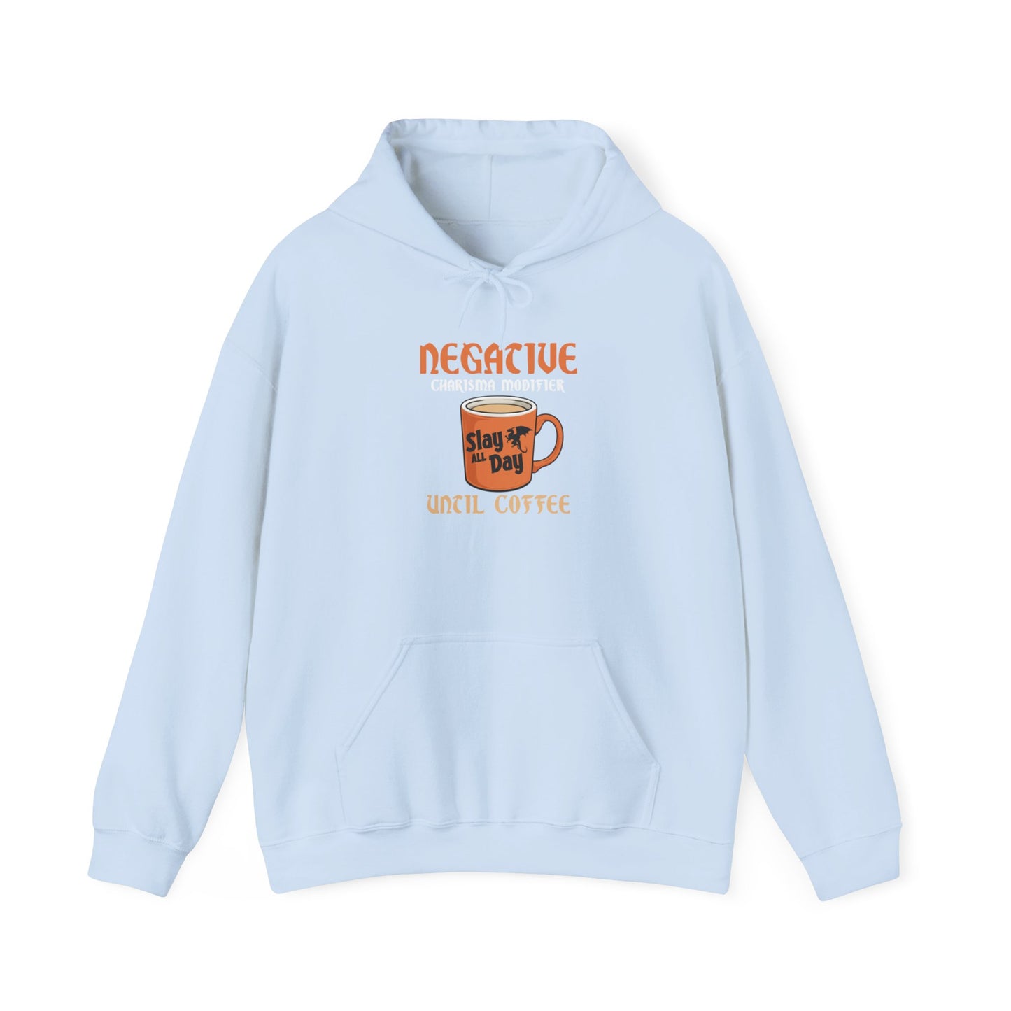 Negative Charisma Modifier Until Coffee - Heavy Blend™ Hooded Sweatshirt for Men and Women