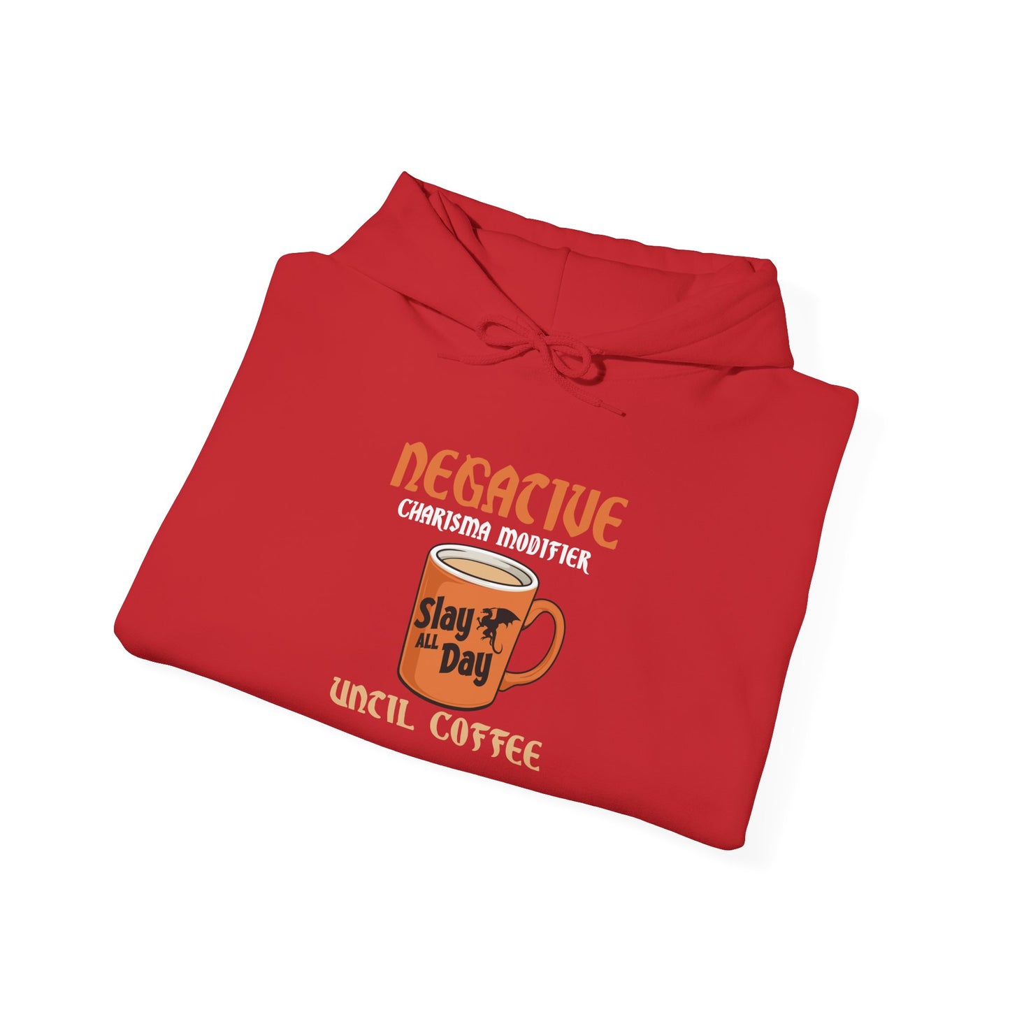 Negative Charisma Modifier Until Coffee - Heavy Blend™ Hooded Sweatshirt for Men and Women