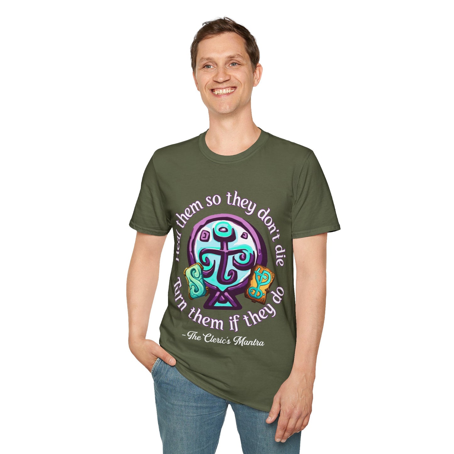 Cleric's Mantra - Softstyle T-Shirt for Men and Women