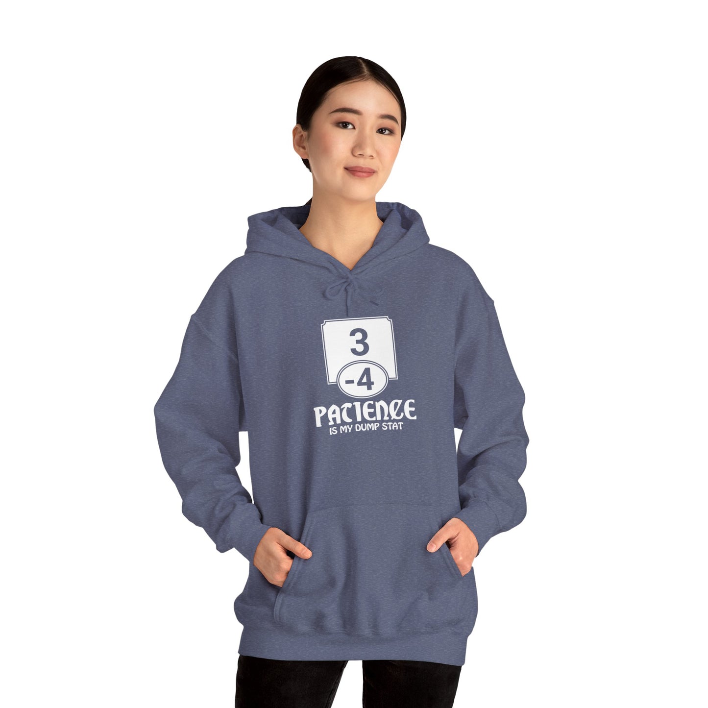 Patience is My Dump Stat - Heavy Blend™ Hoodie for Men and Women