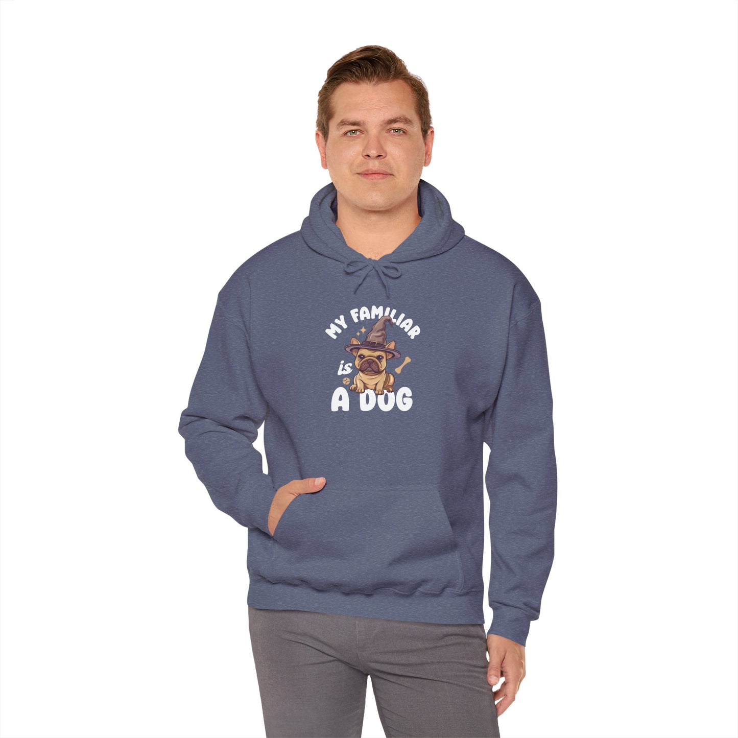 My Familiar is a Dog - Heavy Blend™ Hoodie for Men and Women