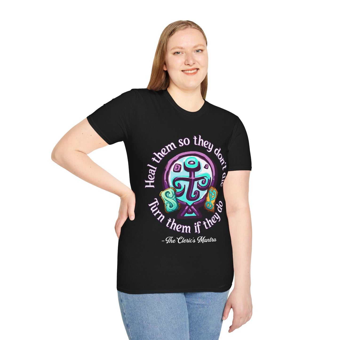 Cleric's Mantra - Softstyle T-Shirt for Men and Women