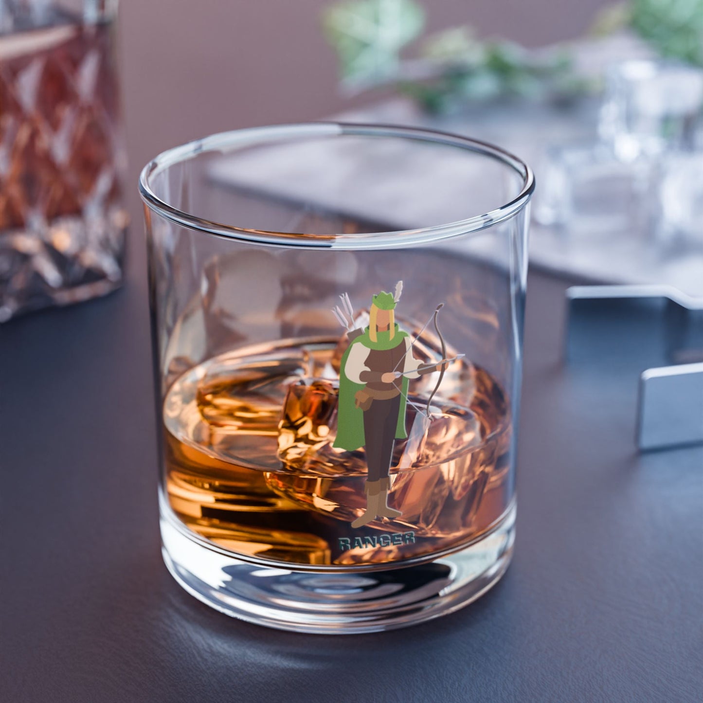"Warden’s Whiskey Glass" RANGER Rocks Glass Printify