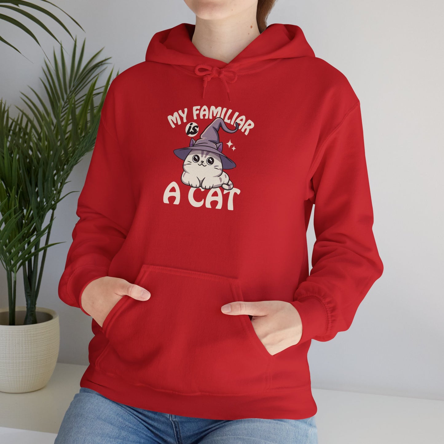 My Familiar is a Cat - Heavy Blend™ Hoodie for Men and Women