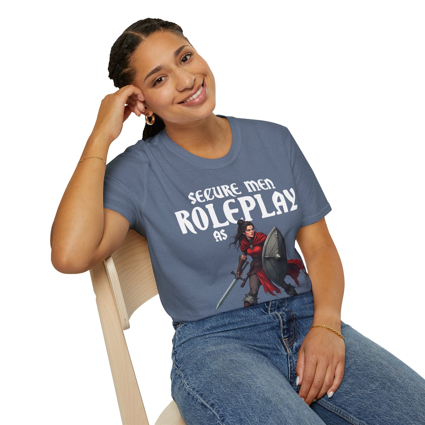 Secure Men Roleplay as Women - Softstyle T-Shirt for Men and Women