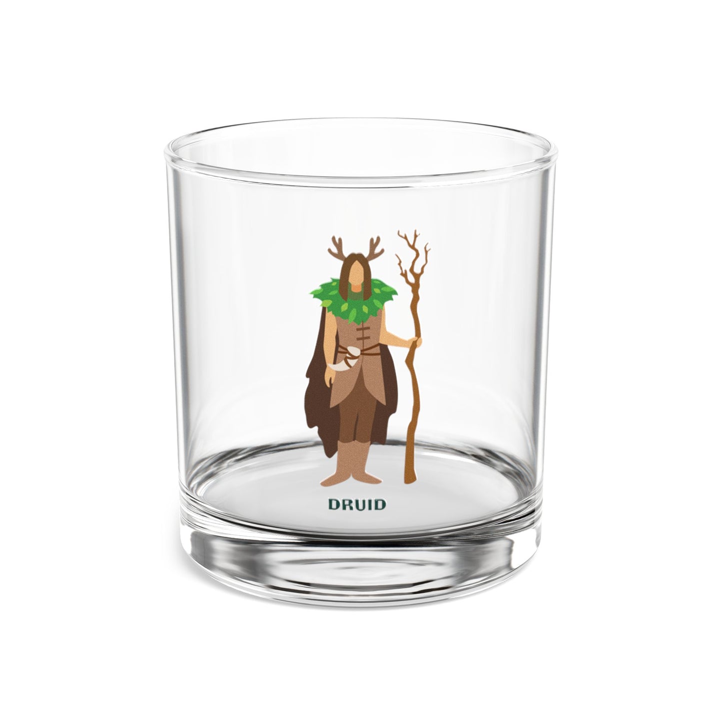 "The Wild Shape Whiskey Glass" DRUID Rocks Glass
