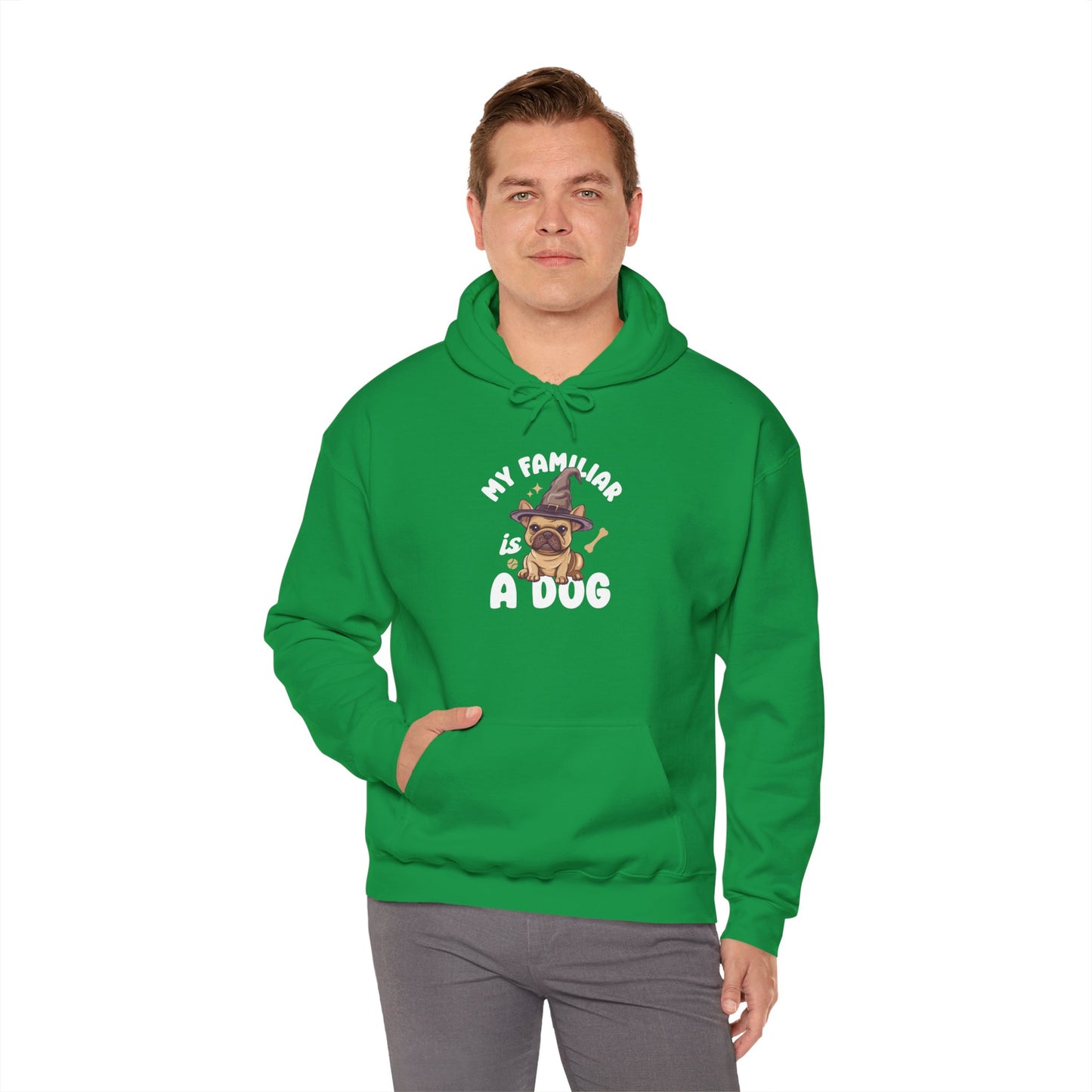 My Familiar is a Dog - Heavy Blend™ Hoodie for Men and Women