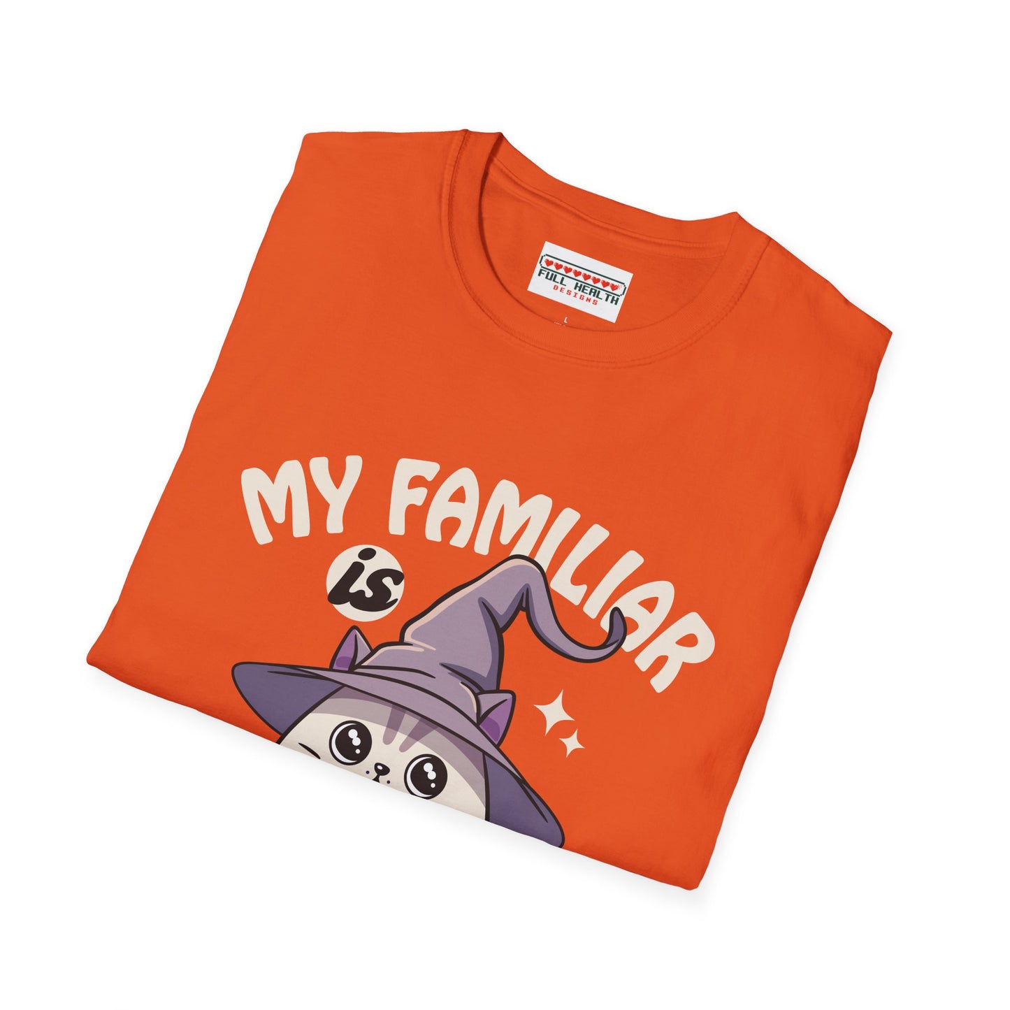 My Familiar is a Cat - Softstyle T-Shirt for Men and Women