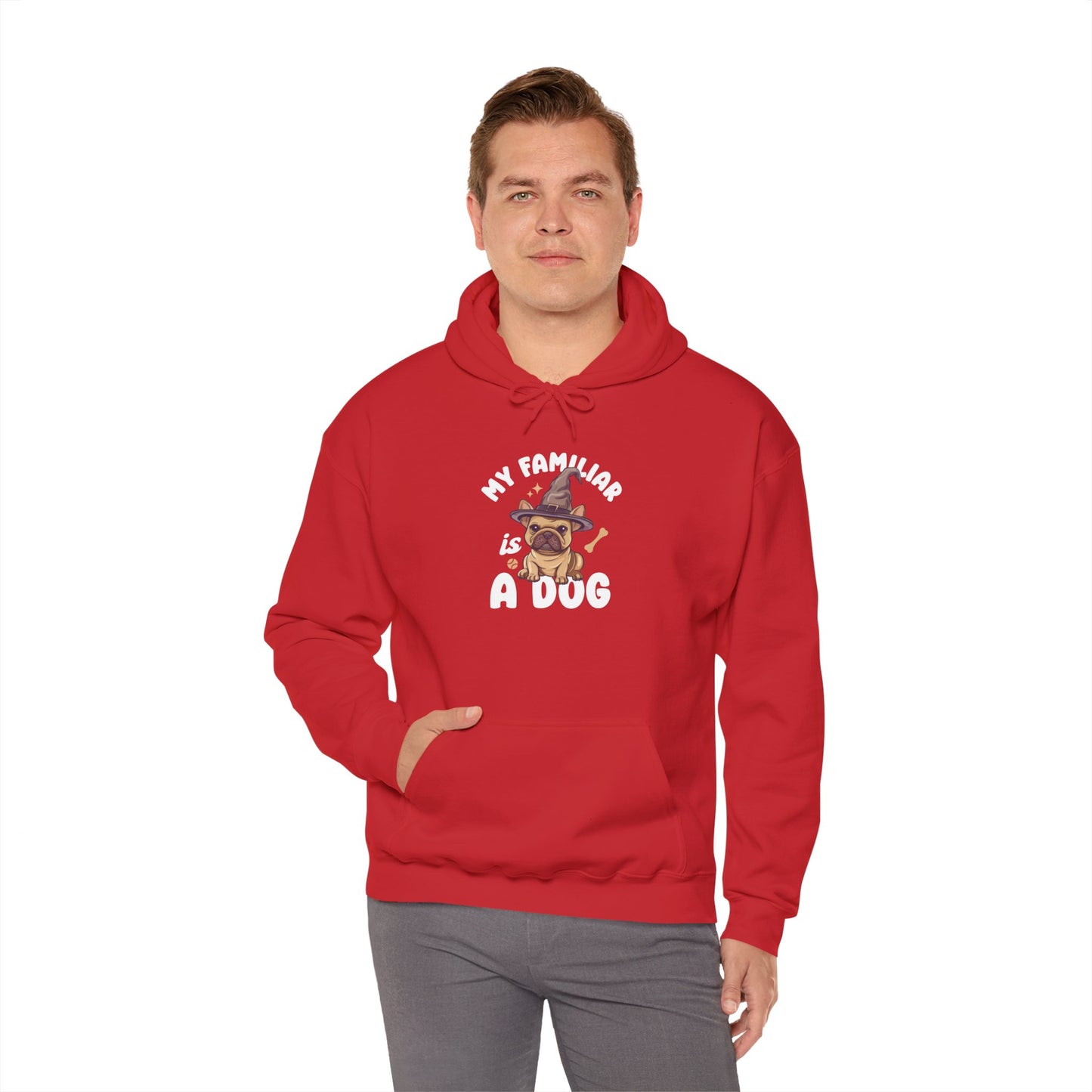 My Familiar is a Dog - Heavy Blend™ Hoodie for Men and Women