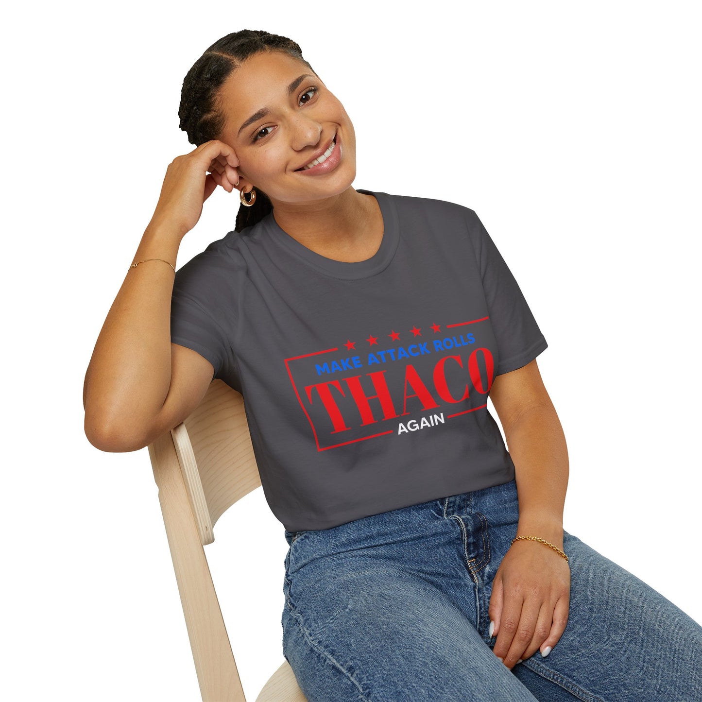Make Attack Rolls THAC0 Again - Unisex Softstyle T-Shirt