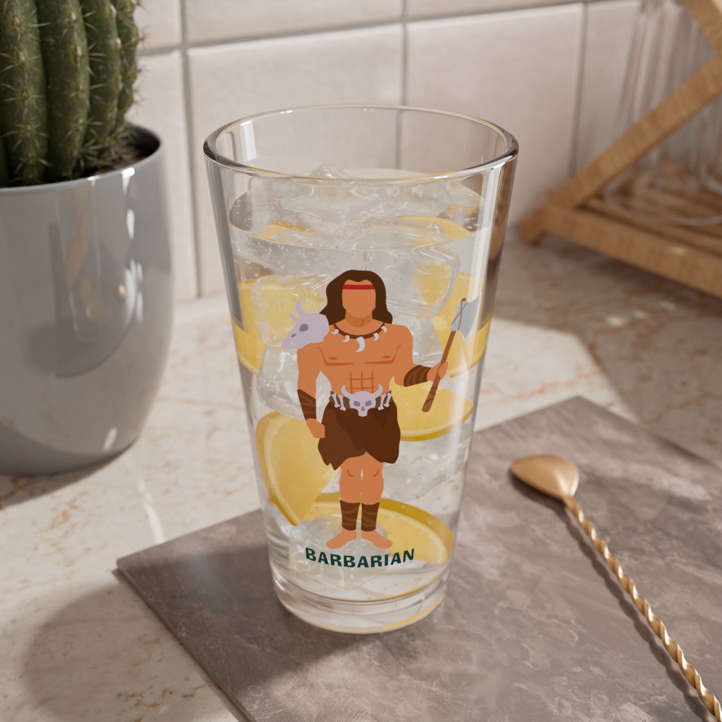 "Ragebrew Tankard" BARBARIAN Pint Glass