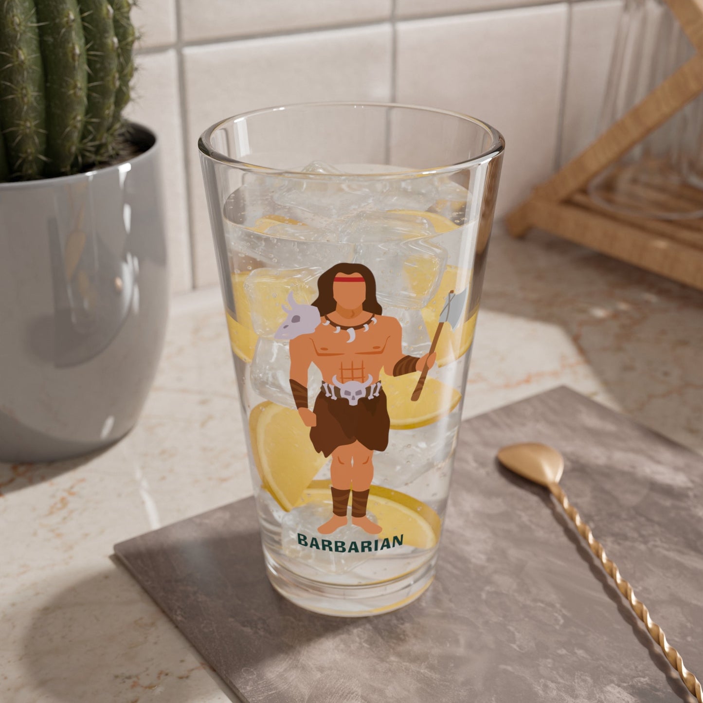 "Ragebrew Tankard" BARBARIAN Pint Glass Printify