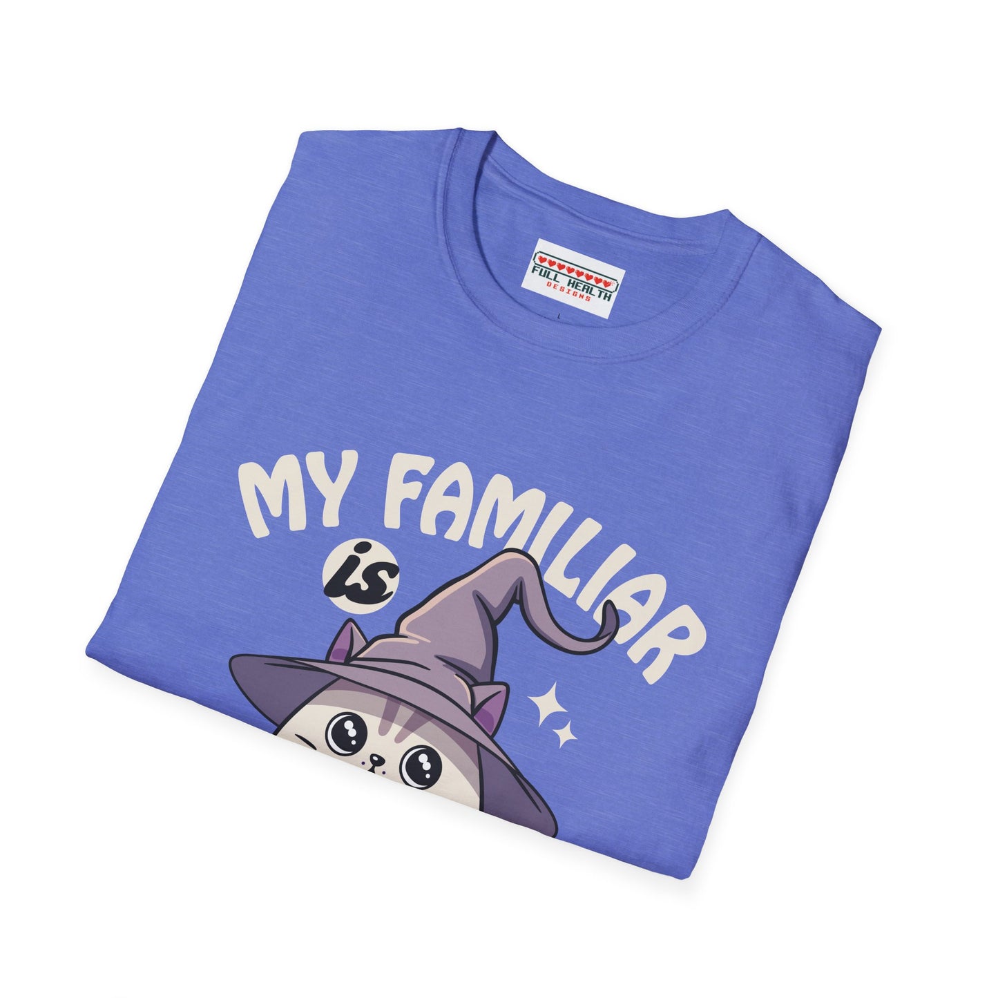 My Familiar is a Cat - Softstyle T-Shirt for Men and Women