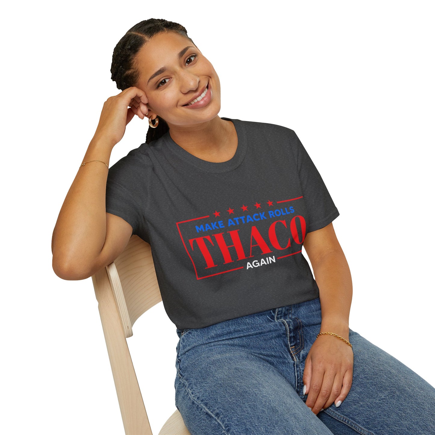 Make Attack Rolls THAC0 Again - Unisex Softstyle T-Shirt