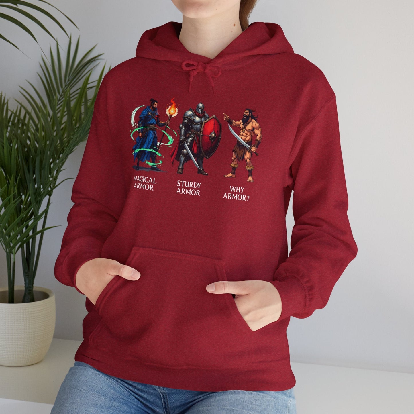 Class Armor Comparison - Heavy Blend™ Hooded Sweatshirt for Men and Women Printify