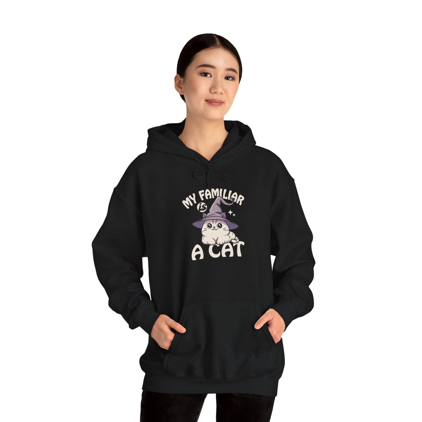 My Familiar is a Cat - Heavy Blend™ Hoodie for Men and Women