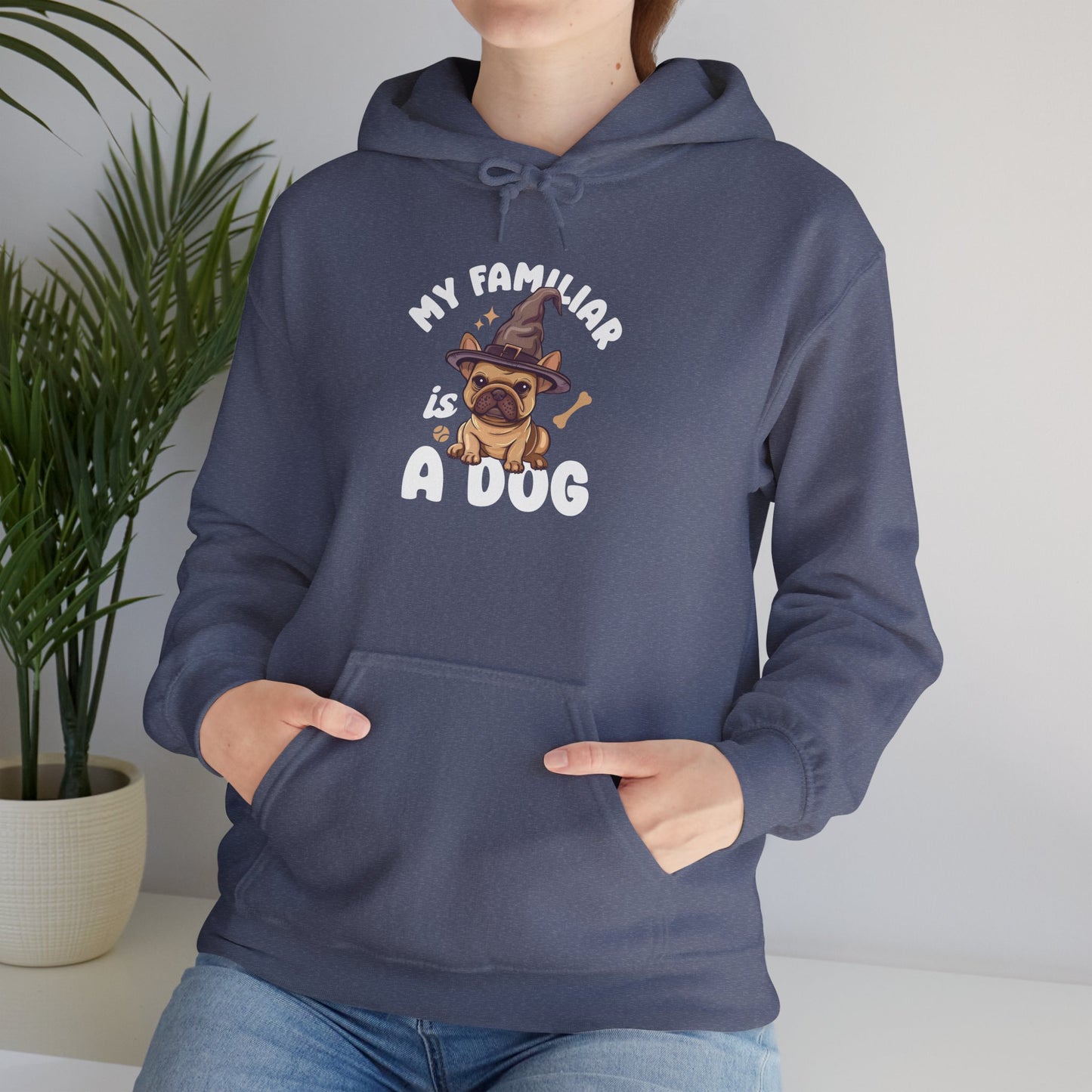 My Familiar is a Dog - Heavy Blend™ Hoodie for Men and Women