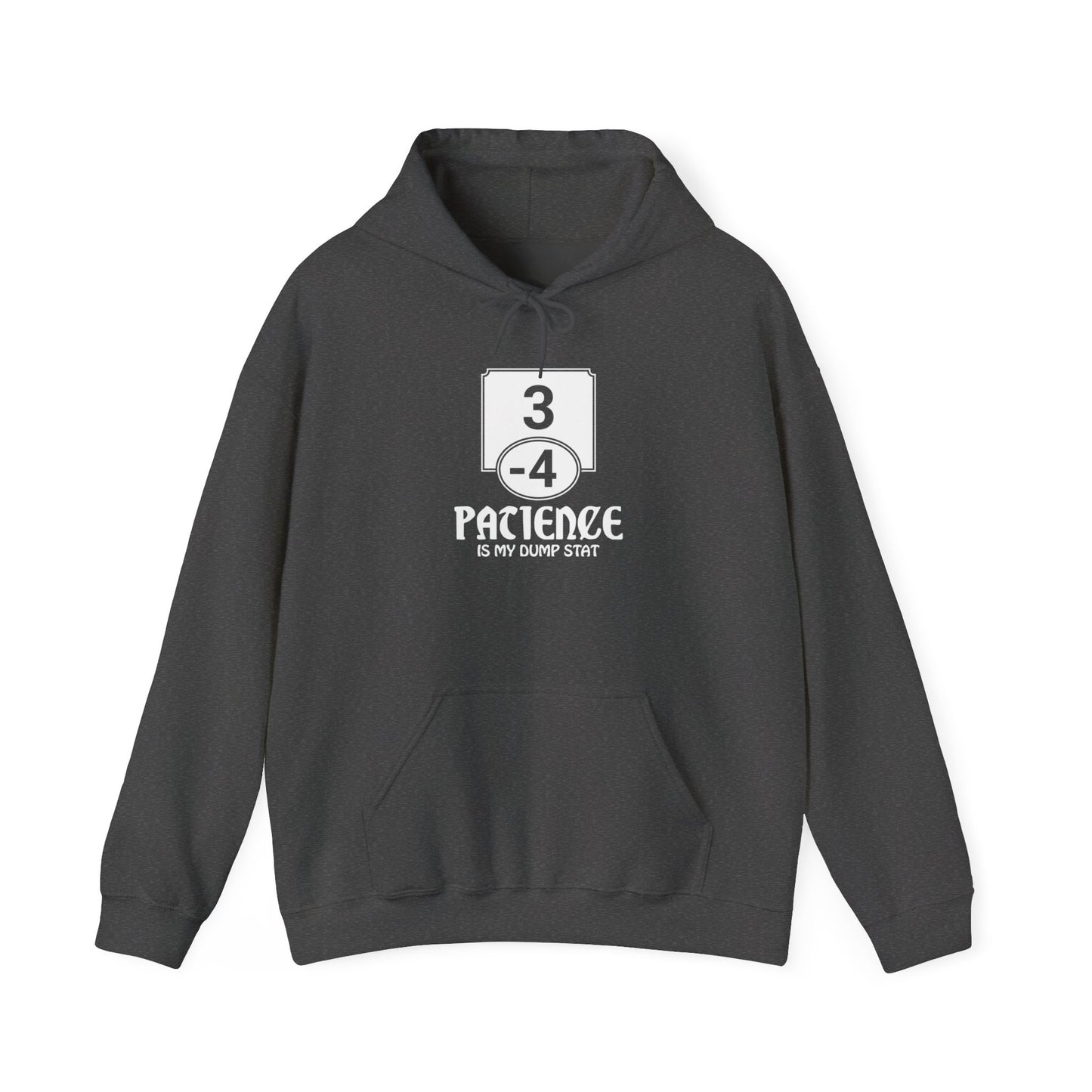 Patience is My Dump Stat - Heavy Blend™ Hoodie for Men and Women
