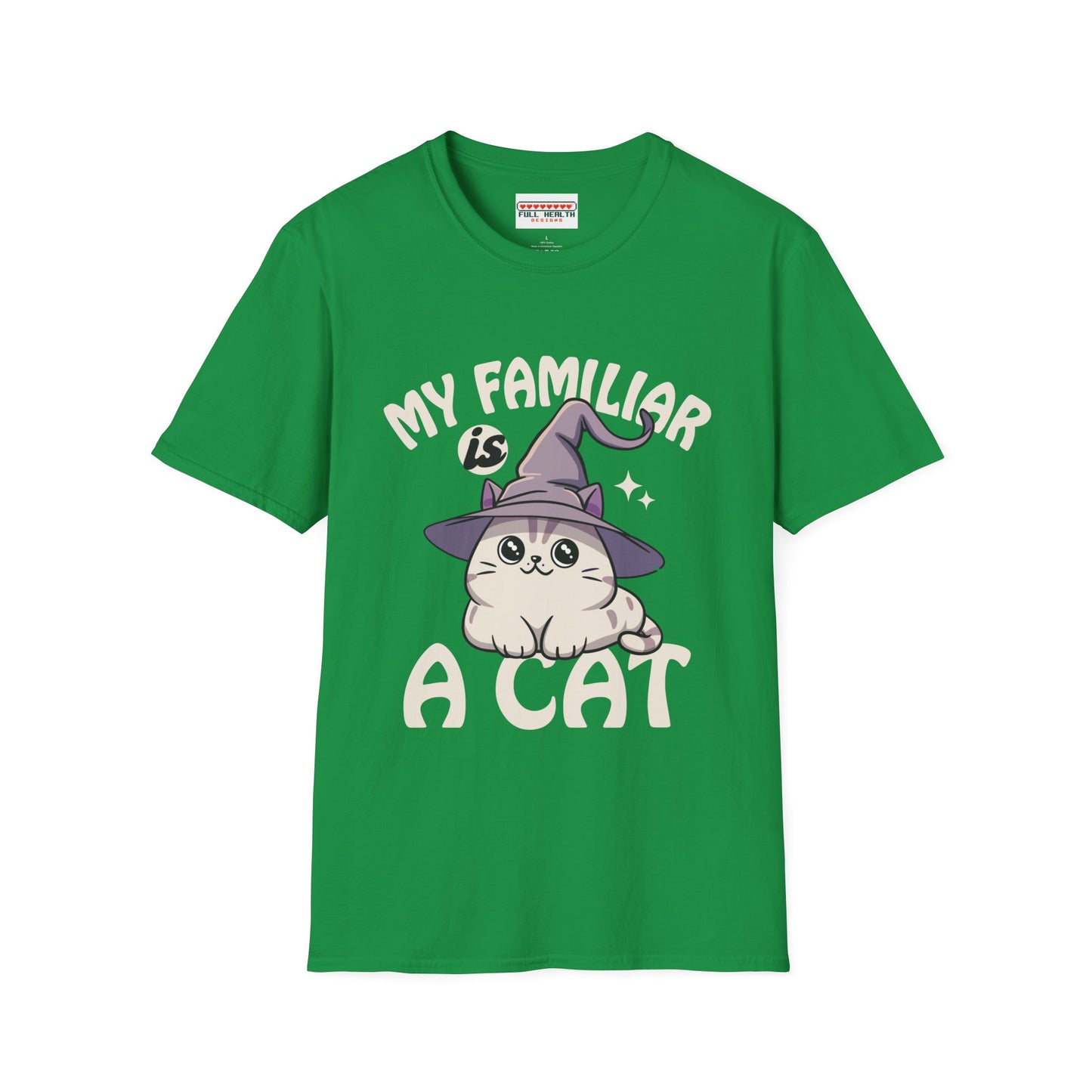 My Familiar is a Cat - Softstyle T-Shirt for Men and Women